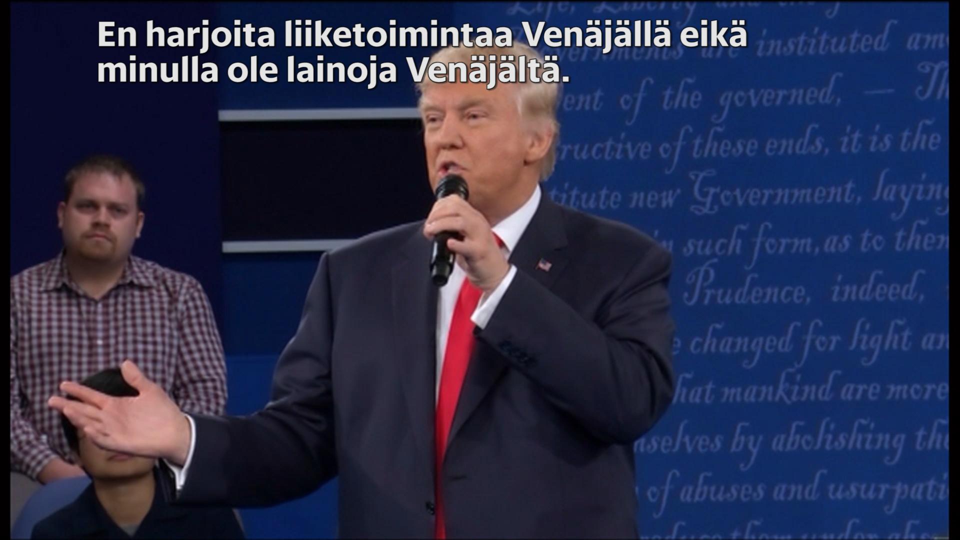 Trump on kehunut Putinia mutta kieltänyt omat kytköksensä Venäjälle