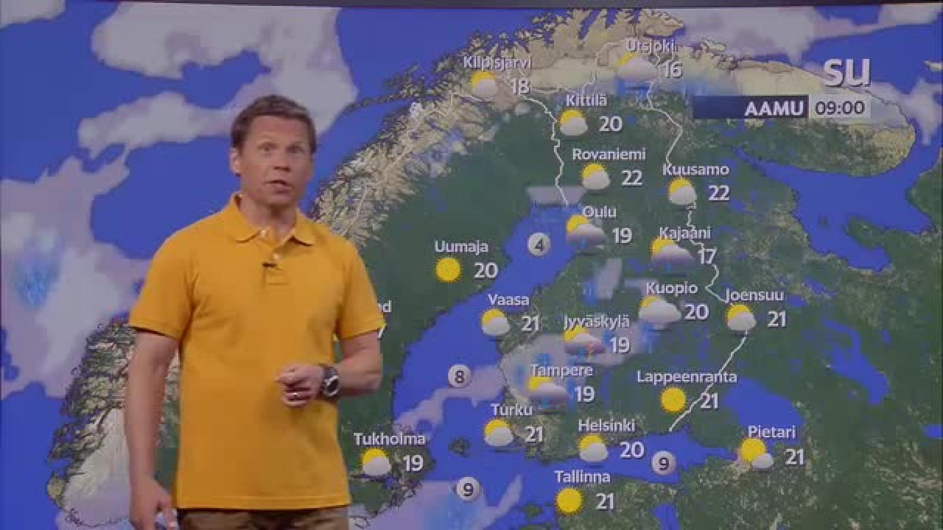 hänen ensimmäinen iso kalu sattuu