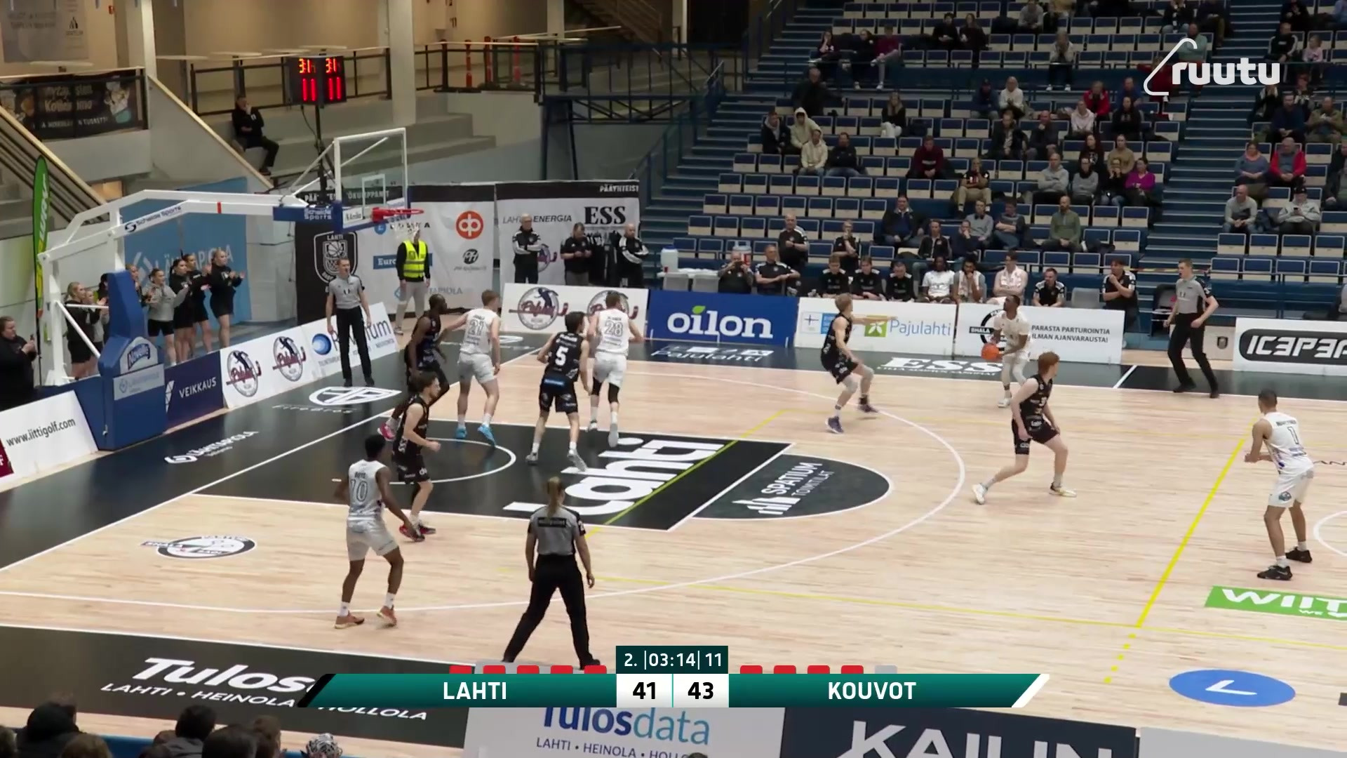 Huippuhetket Lahti Basketball Kouvot 1.12.2023 Ruutu