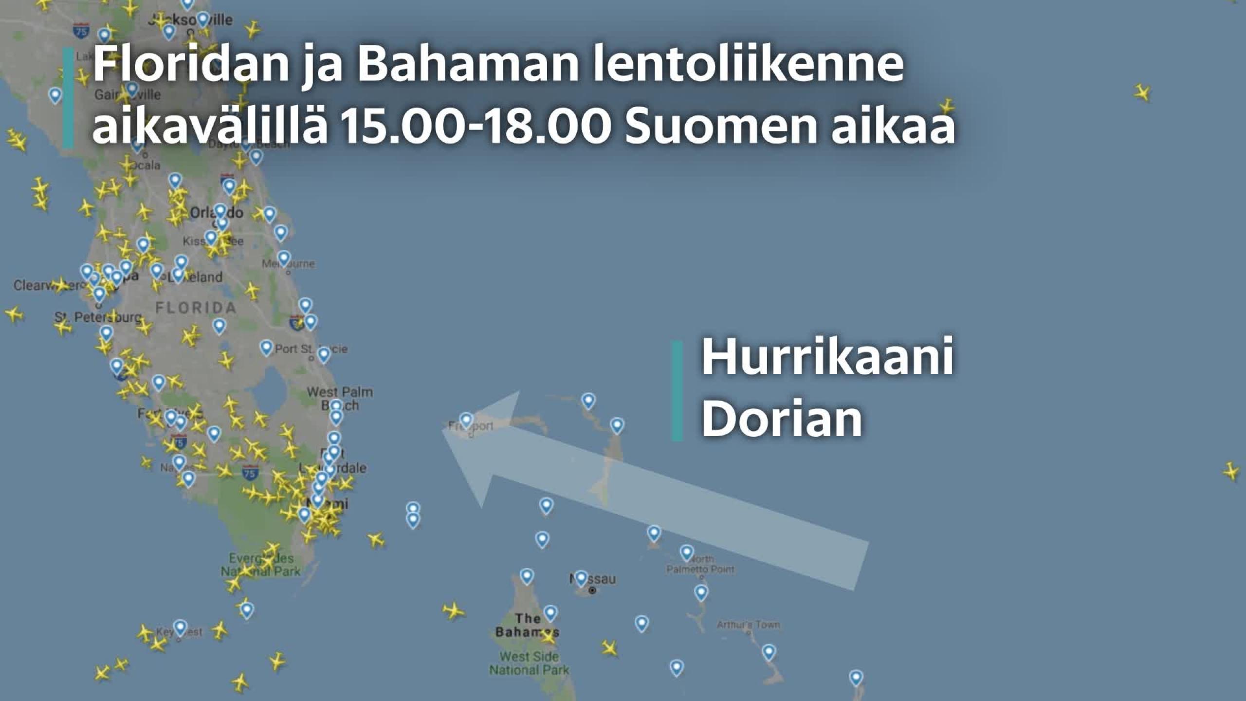 Näin lentokoneet kiertävät Doriania | Ruutu