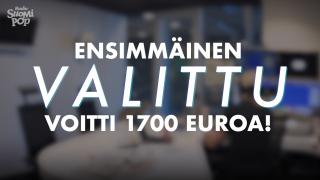 Radio Suomipopin ensimmäinen VALITTU voitti 1700 euroa suorassa lähetyksessä!